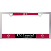 USC Trojans Chrome Shield Leventhal License Plate Frame
